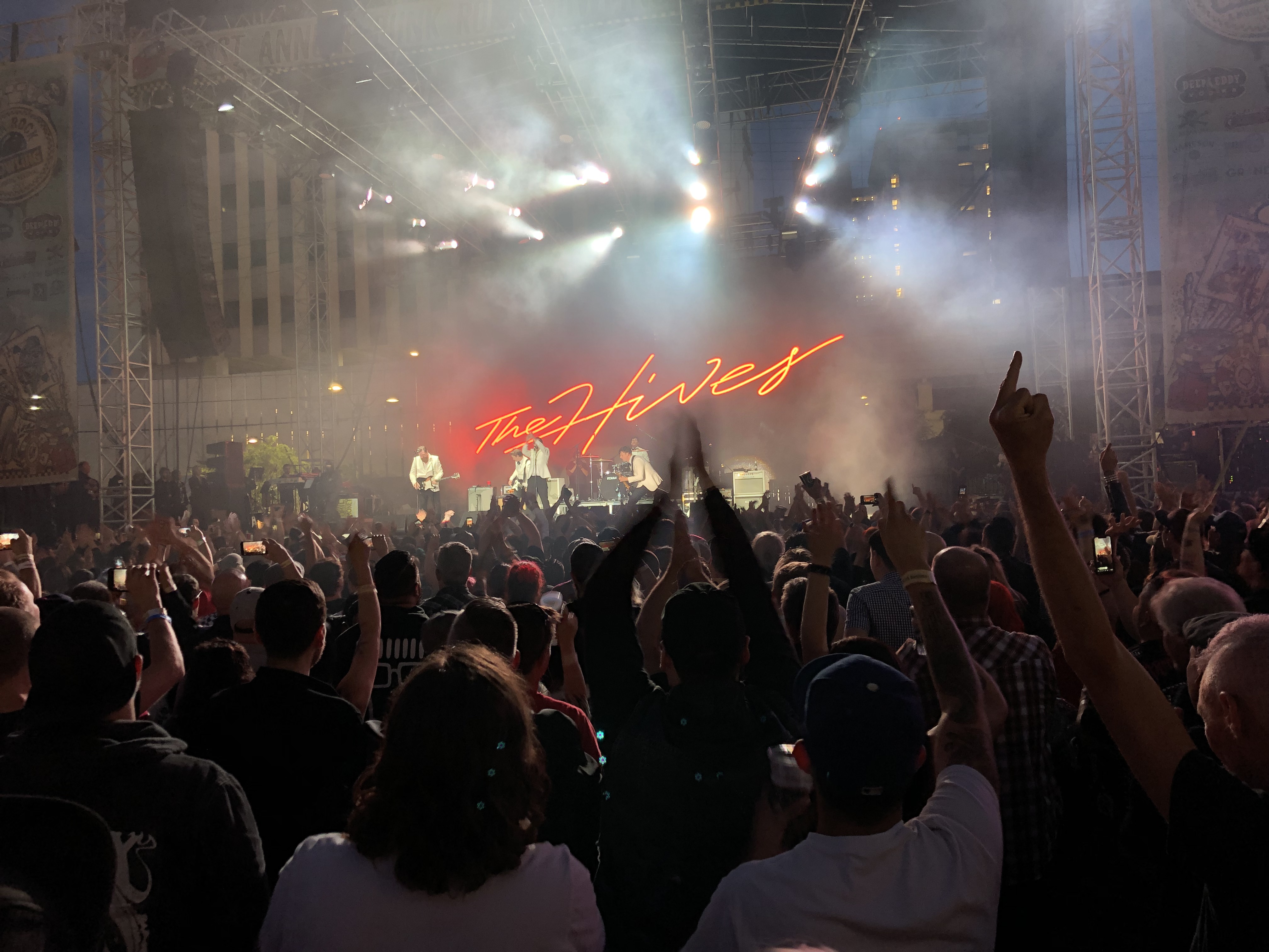 The Hives playing live at the Punk Rock Bowling Festival 2019, Las Vegas, Nevada.